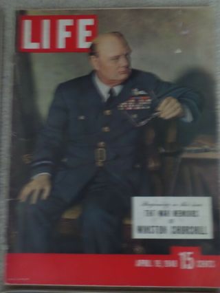 Winston Churchill: Six Life Magazines with WSC covers.  1940 - 65 V.  Good 3