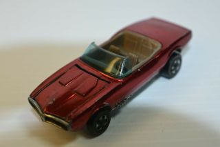 1968 100 Hot Wheels Redline Metallic Red Custom Firebird Ex/nm