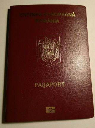 Traveling Biometric Expired 2012 Canceled Reisepass Pass Port Romania Rumänien