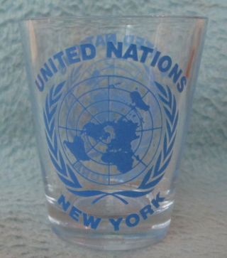 United Nations York City Souvenir Shot Glass