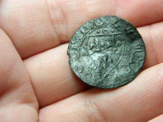 Un Researched Medieval Bronze Jetton Token Coin Shield Metal Detecting Detector