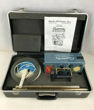 Vintage Whites Metal Detector Coinmaster Gold Silver Treasure Hunting W/ Case
