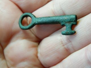 Un Researched Medieval Bronze Casket Key Lock Artefact Metal Detecting Detector