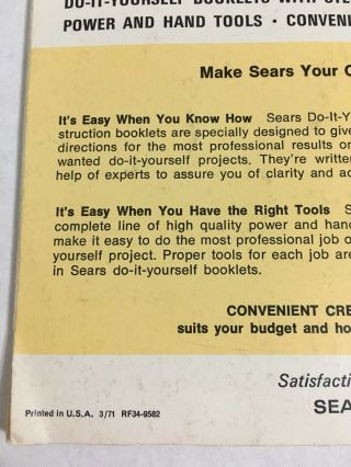 1971 Simplified Electrical Wiring Sears Handbook Hobbies & Crafts Paperback 3