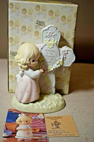Precious Moments Standing In The Presence Of The Lord 1995 Figure W/ Box 163732