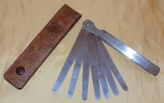 Vintage Chesterman / Rabone Steel 1/1000 Inch 1879/20 Thickness Feeler Gauge