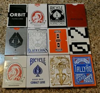 12 Decks Of Playing Cards Magnetic Brick Box Mixed Brick Bicycle David Blaine 2