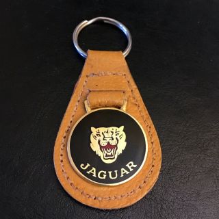 Vintage Jaguar Keyfob Keyring Key Ring Fob Chain Made In England