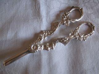 Vintage Hallmarked Solid Silver Grape Scissors/shears - 1988 - 111.  5g
