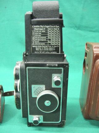 Vintage Zeiss Ikon Ikoflex Camera 1:3,  5 F=75mm,  Leather Case Great (3) 3