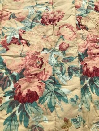 Ralph Lauren Vintage Elsa Grasslands Full Size Comforter & Bedskirt Floral