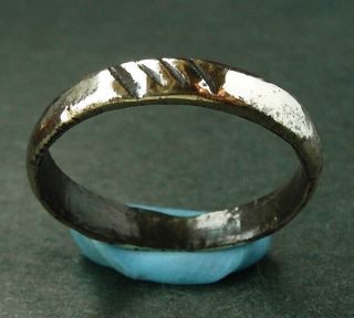 Ancient Medieval Bronze Wedding Ring - Wearable
