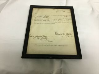 The War Department 1862,  Letter Of Promotion,  Signed By Edwin M.  Stanton