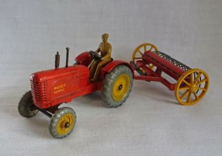 Dinky Toys 310 Massey Harris Tractor & Rake Set