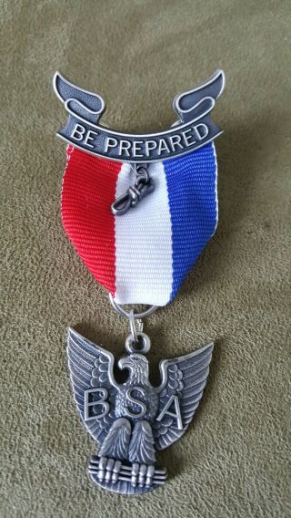 Boy Scout Eagle Medal Sterling Silver