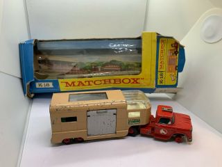 Matchbox King Size K18 Articulated Horse Van With Window Box Lesney
