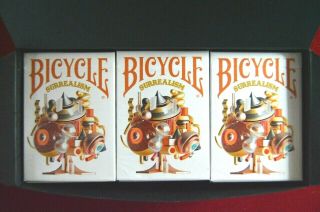 Bicycle Surrealism Playing Cards Full Brick,  2 Gilded Editions &