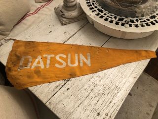 Vintage 60’s - 70’s Datson Dealership Penant Banner Sign