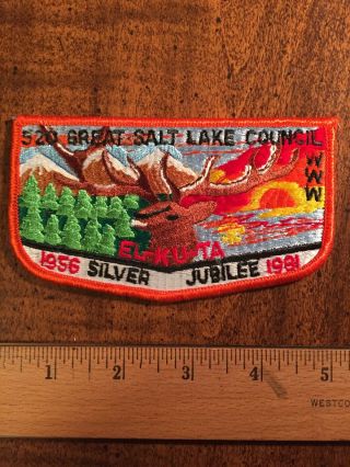 Bsa Oa Great Salt Lake Council El - Ku - Ta Lodge 520 Silver Jubilee 1956 - 1981