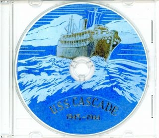 Uss Cascade Ad 16 Cruise Book War Log 1943 - 1944 Wwii On Cd Navy