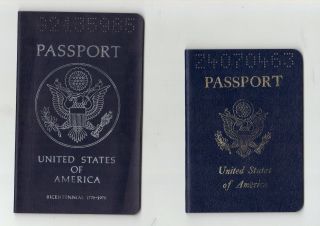 Vintage Cancelled Us Passport X 2