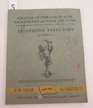 Amador El Dorado Placer Pac Tel 1952 Directory Phone Book (d3l - 5) Yellow Pages