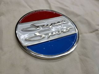Chris Craft Sport Vintage Chrome Console Logo Badge Project/restoration