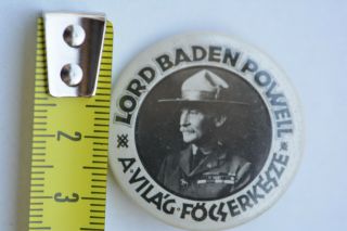 1933 Jamboree Hungary,  Lord Baden Powell badge 3