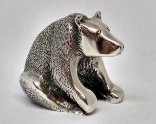 Price S.  Kirk And Son Solid Silver Grizzly Bear Figurine.  4.  23 Troy Ounce