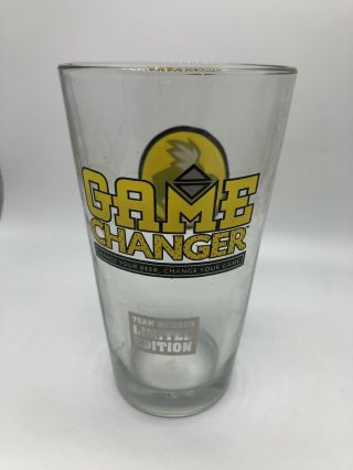 Buffalo Wild Wing Glasses (1) Beer Drink Bar 16oz Game Changer Ltd Ed