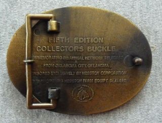 BELT BUCKLE HESSTON NATIONAL FINALS RODEO 1979 BARE BACK RIDING 2