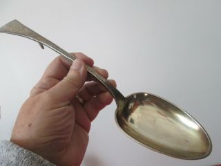 Aesthetic Sterling 13 1/4 In Stuffing Spoon W/ Back Post - Crosby Morse & Foss