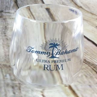 Tommy Bahama Ultra Premium Rum Set Of (2) Clear Acrylic Shot Glasses