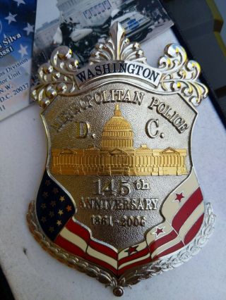 Metropolitan Police,  Dc Badge,  145th Anniversary,  1861 To 2006