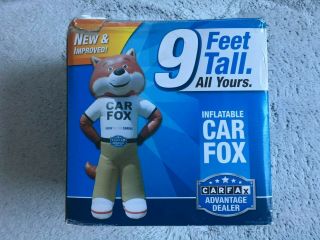 9ft Carfax Inflatable Car Fox Dealer Dealership Promo Mascot 9 