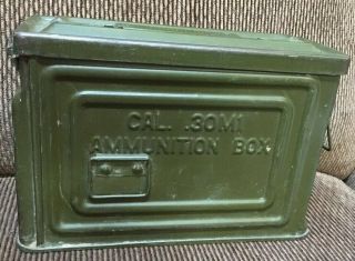 Vintage Ww2 Reeves.  30 Cal M1 Ammo Ammunition Box Flaming Bomb