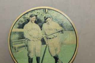 SCARCE 1920s BABE RUTH GEHRIG THE SPORTING NEWS HERE DISPLAY SIGN BASEBALL 3