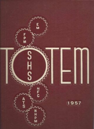 1957 Sewanhaka High School Yearbook,  The Totem,  Floral Park,  York