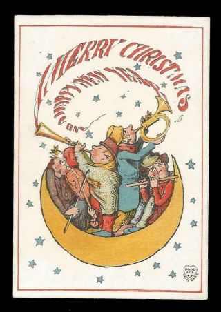 S39 - Waifs Band On The Moon - Early Goodall Victorian Xmas Card