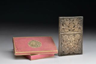 Giacomo Loleo Malta Filigree Sterling Silver Card Case With Box