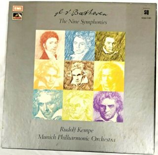 Beethoven: The 9 Symphonies - Munich Philharmonic,  Rudolf Kempe,  Hmv Q4box 892