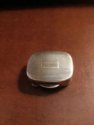 Elegant Tiffany & Co York Solid Sterling Silver Pill Box Hm 1938 Great Gift