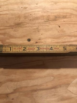 6ft.  Lufkin No.  X46 Red End Extension Folding Rule 6 