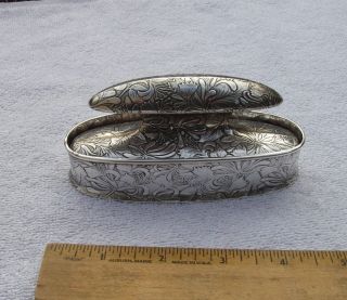 Gorham Sterling Floral Nail Buffer & Stand - B1744 & B1747 - Dated 1902