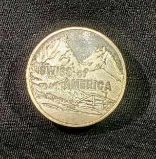 Swiss Of America 5 Oz.  Silver " Puck " Patriot Draper.  999 Fine Vintage