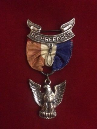 Boy Scouts Of America Bsa Eagle Scout Medal Robbins Type 3 Tufted 1933 - 1954