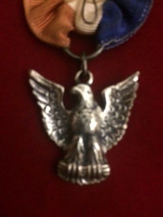 BOY SCOUTS OF AMERICA BSA EAGLE SCOUT MEDAL ROBBINS TYPE 3 TUFTED 1933 - 1954 2