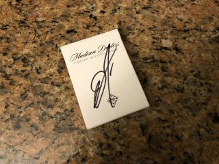 Signed Madison Black Dealers By Ellusionist Playing Cards David Blaine Deck