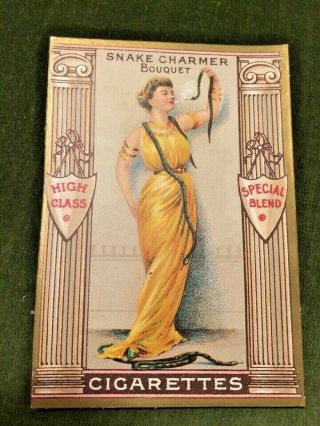 C.  1910 Salmon & Glukstein Ltd.  London.  Snake Charmer Bouquets Cigarrette Card