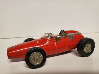 Vintage Schuco Micro Racer 1040/1 Ferrari Formula 1 Red Wind Up No Key Old Toy